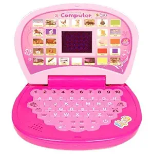 MDeal Alphabets and Numbers Learning Kids Laptop with LED Display and Music (English Computer)