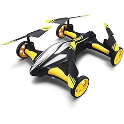 Mallalah Drone Voiture Télécommande Air-Ground RC Quadcopter Retour à Un Bouton Mode sans tête Flying Véhicule Enfants Jouet