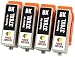 Produktbild TONER EXPERTE® 4 XL Schwarz Druckerpatronen kompatibel für Epson 378XL 378 XL Expression Photo XP-8500 XP-8505 HD XP-15000 XP-8000 XP-8005 | hohe Kapazität