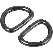 Boucle Métallique SOURCING MAP Métal D Anneau 10mm D-Anneaux