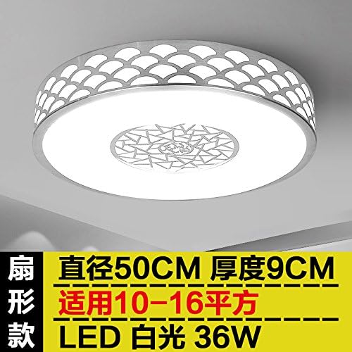 LED Modern light light chandeliers celling pendant ceiling light round room lamp lights living room lighting balcony bedroom transit corridor for kitchen lights, fan-Shaped Pink 36W white 50cm