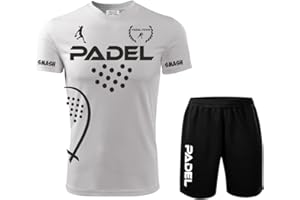 ZENA Kit Maillot Short Fluorescent Padel t-Shirt Paddle World Smash Tennis Compétition