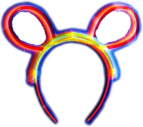 Curly Tail Mouse Ears Alice LED Glow sticks many colours