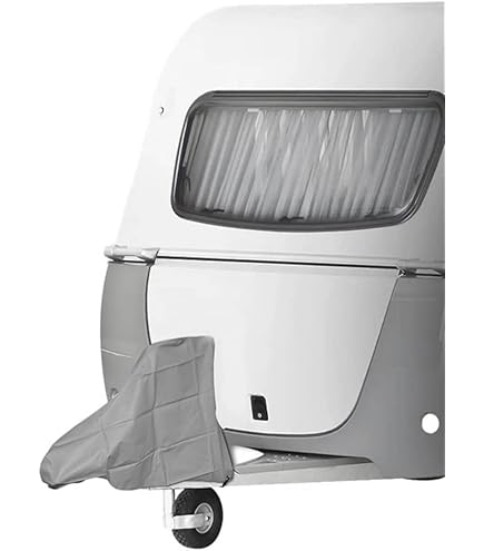 Housse De Protection Timon Remorque/caravane 89x63cm - PVC étanche Et Anti-UV - Avec Sangles Réglables