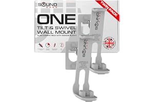 Sound Bass 2 x ONE, ONE Gen 2, ONE SL, Play:1 Wall Mount Bracket, Twin Pack, White, Compatible with Sonos ONE, ONE Gen 2, ONESL & Play:1
