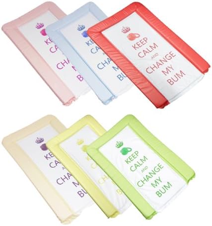 Keep Calm and Change My Bum Soft Padded Large Baby Changing Mat Waterproof Mats (Red)