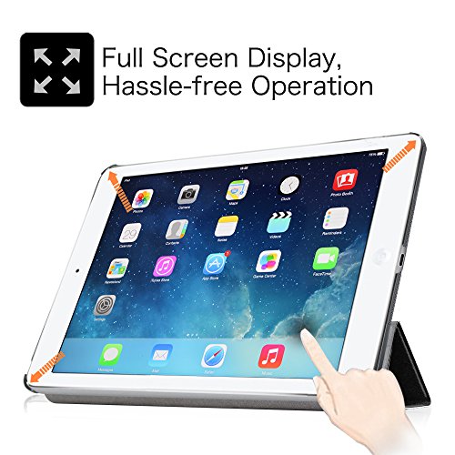 Fintie iPad Air Hülle Case – Ultra Slim Superleicht Schutzhülle Smart Shell Cover Tasche Etui mit Auto Schlaf / Wach und Standfunktion für Apple iPad Air, Don’t Touch - 4