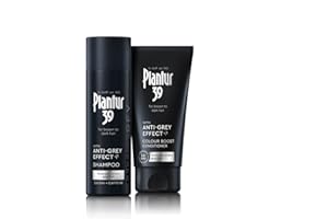 Plantur 39 Anti-Grey effect 5.6-DHI & Caffeine Set | Shampoo and Conditioner 200ml + 150 ml | Gradually Darker and Stronger Hair | Controlled concealing of grey hairs | Supports natural hair growth