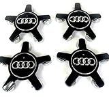 Set von 4 Nabenkappen mit Logo für Alufelgen.