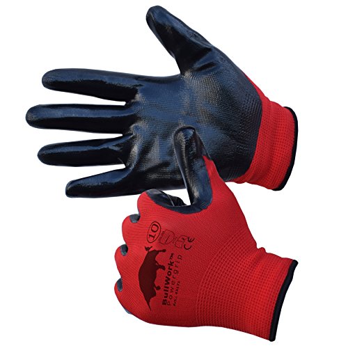 5er Sparset | Original Bullwork PowerGrip | Arbeitshandschuhe Gr.10 | Latexbeschichtung EN388:4131 … - 4