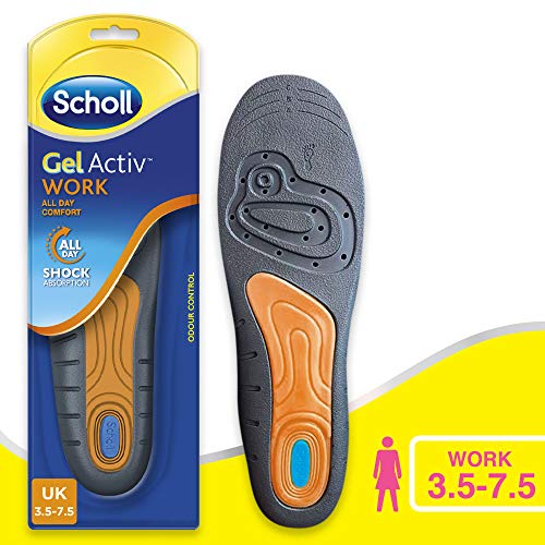 Scholl Women's Gel Activ Work Insoles, UK Size 3.5 to 7.5