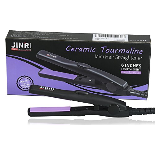 MHD Professional Reisegröße 0,5 inch Mini Bügeleisen Turmalin Keramik Schwarz Haar Glätteisen - 9