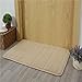 Produktbild Bad Teppich Weiche Luxus rutschfeste Memory Foam Bad-Teppiche Bad Decor für Wohnzimmer Küche Schlafzimmer, Polyester, camel, 80x50cm