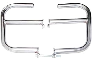 AEspares Compatible con Royal Enfield Interceptor 650 Gran Motor Protector de Pierna Barra Crash Bar Cromo