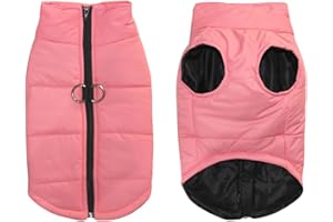 FEimaX Abrigo Impermeable de Invierno para Perro Chaqueta Cálido Ropa de Mascotas Cachorro Chaleco Suave para Perros Pequeños Medianos y Grandes