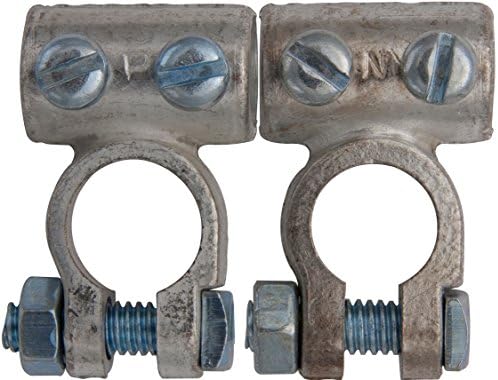 Workshop Essentials Online Battery Terminals Clamps Positive & Negative Standard Heavy Duty Pack of 2