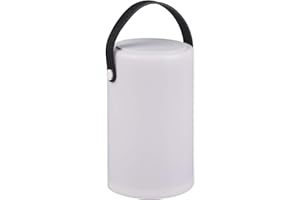 Reality Leuchten LED Außen Tischleuchte Bermuda R55060101, Kunststoff weiß, inkl. 1 Watt LED