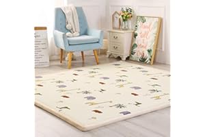 DSSHENGDS Tappeti per Soggiorno Antiscivolo assorbente,Tappetino Gattonare Bambini in Velluto di Corallo,Tappeto perfetto per yoga,esercizio fisico e gattonare per cameretta dei bambini 2cm-L- 100*200cm