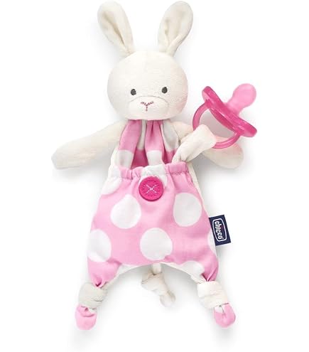 Baby Nat’ – Doudou Attache Sucette Lucien Le Chien – 17 Cm – Oreilles Souples – Lavable 30° – Dès La Naissance