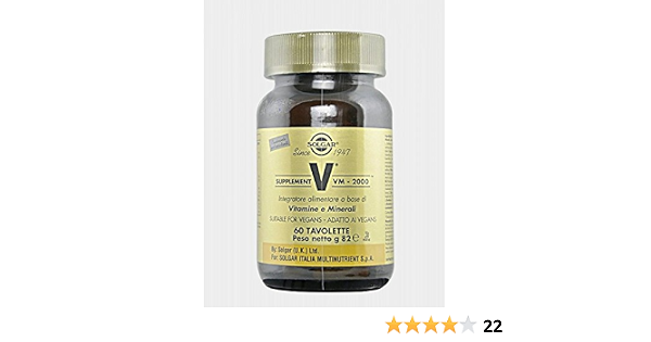 Solgar vm-2000 supplement 30 tavolette : Amazon.it: Salute e cura della  persona