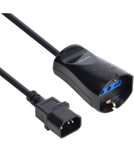 Aisens Cable de Alimentación CPU CEE7 Macho/C13 Hembra Negro 5m