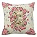 Produktbild Linkla Danniol Vintage Pink Roses Paris Collage Throw Pillowcase Cushion Cover Home Decor 18"