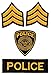 Produktbild Police Sergeant Aufnäher Set 4 Stück Bügelbild Patch