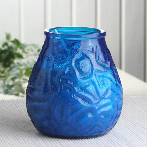 Glaswindlicht "Lowboy", blau