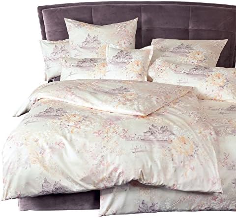 Janine duvet set Interlock Jersey, 100 % Cotton, 01 creme rosa, 135 x 200 cm
