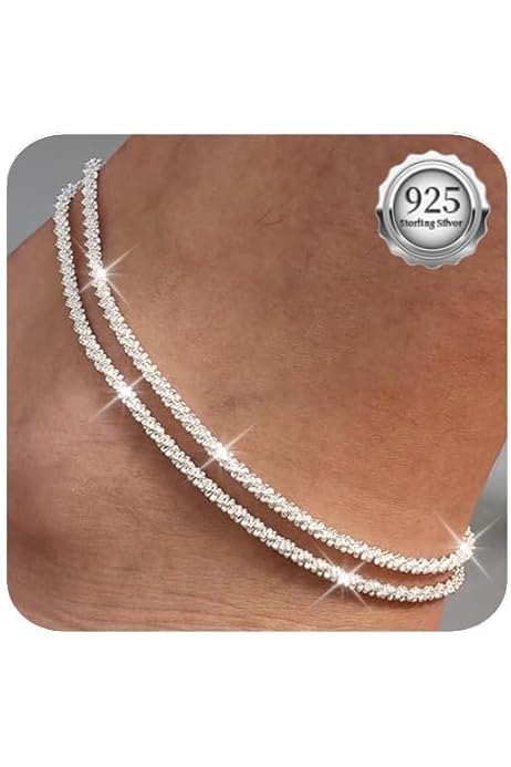 Cavigliera Donna In Acciaio Inox - Con Ciondoli Stella E Cuore, Regolabile, Design Elegante - Foto 10