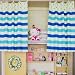 Cotton Stripe Dormitory Bunk Bed Curtain Shading Cloth Mosquito Nets