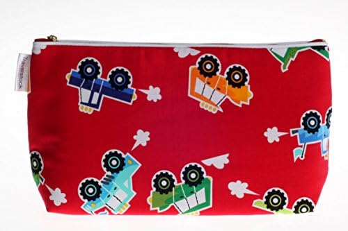 Kids Cotton Wash Bag - Monster trucks