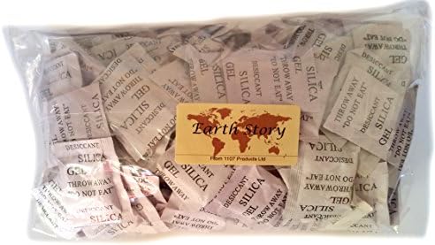 Silica Gel Sachets - 0.7 - 0.9 g pouches, approximately 100 units, total 120 grams