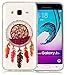 Produktbild Samsung Galaxy J3(2016)/J310/J3(2016) Duos Hülle Silikon 3D Glitzer Dünn ISENPENK Muster Campanula [Rot] Durchsichtig Ultra Slim Samsung Galaxy J3(2016)/J310 Hülle Silikon Transparent TPU Liquid Fließen Flüssig Strass Wasserdicht Glänzen Rückseite Schutzhülle Handy Hülle Tasche