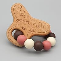 Silikon / Holz Beißring / Greifling 