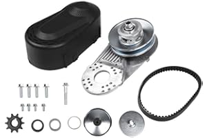 AYNEFY Kit de embrague completo, montaje convertidor de par, kit de repuesto para cortacéspedes para pequeños tractores, gokarts y mini motocicletas