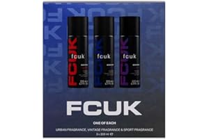 GENERIC FCUK Vintage, Sport and Urban Body Spray Trio