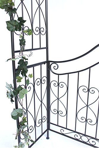DanDiBo Rosenbogen mit Tor Pforte 131872 aus Metall Gartentor 282×160 cm Rankgerüst - 6