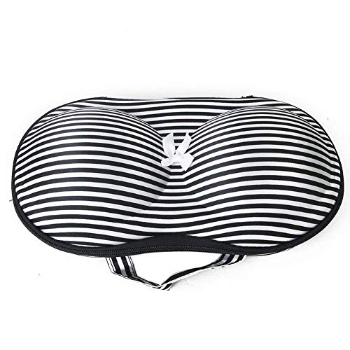 CDKJ Viaggia Portatile Proteggere Bra Caso Intimo Lingerie per Storage Box Motivo a Strisce Sacchetto dell'organizzatore di Corsa