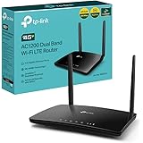 TP-Link Router Archer MR550 4G+ Cat6 300 Mbps, Wi-Fi AC1200 dual band, con SIM, microSIM, porta Gigabit LAN/WAN, MU-MIMO, sen