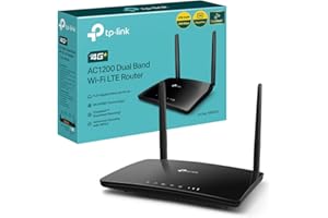 TP-Link Archer MR550 Router 4G+ Cat6 300Mbps, Wi-Fi AC1200 Dual Band, Router 4g con Sim, MicroSIM, Porta LAN/WAN Gigabit, MU-MIMO, Senza Configurazione, Tecnologia TP-Link OneMesh
