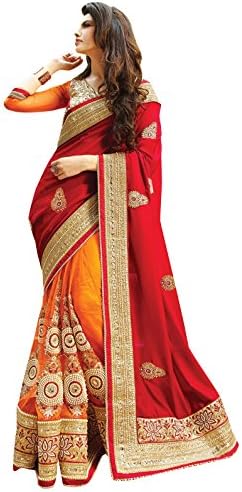Indian Ethnic Bollywood Saree Party Wear Pakistani Designer Sari Wedding -1535 (Red)