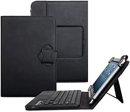 Tsmine LG G Pad 8.0 Bluetooth Keyboard Case - 2in1 Wireless Keyboard Case [Detachable, Rechargable] PU Leather Stand Case for LG G Pad 8.0 V480 V490 Tablet,Black