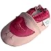 Dotty Fish - Soft Leather Baby & Toddler Shoes - Girls - Pink Birds - 6-12 Months