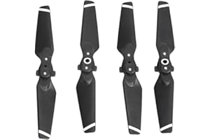 misppro Lot de 4 hélices de rechange pour drone DJI Spark Gris