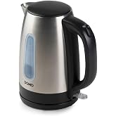 Domo DO496WK Electric Kettle 1.7 L 2200 W Stainless Steel Stainless Steel Water Level Indicator Cordless