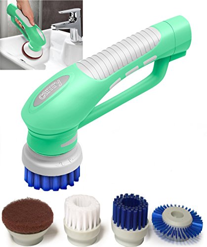 Scrubber Bürste für Küche & Badezimmer Elektrische Hand Reinigungsbürste Mit Bürstenaufsätzen Wasserdicht IPX7 Akku betrieb