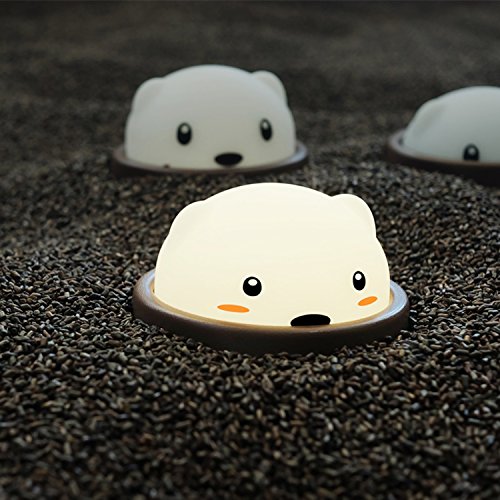 InnoBeta Molky&Monnie tragbares wiederaufladbares LED Nachtlicht mit dimmbarem warm-weißem Licht, ideal für Babyzimmer, Kinderzimmer, Schlafzimmer und Wohnzimmer, als Camping-Lampe, Tischlampe, Nachttischlampe, Stimmungslicht und Baby nachtlicht - 5