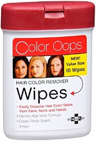 Color Oops Hair Color Remover Wipes 10 Ea Pack Of 7