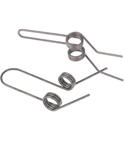 10 Molle A Doppia Torsione In Acciaio Per Molle - Filo Da 1 Mm, Lunghezza 40 Mm, Zincate Per Fai-da-te